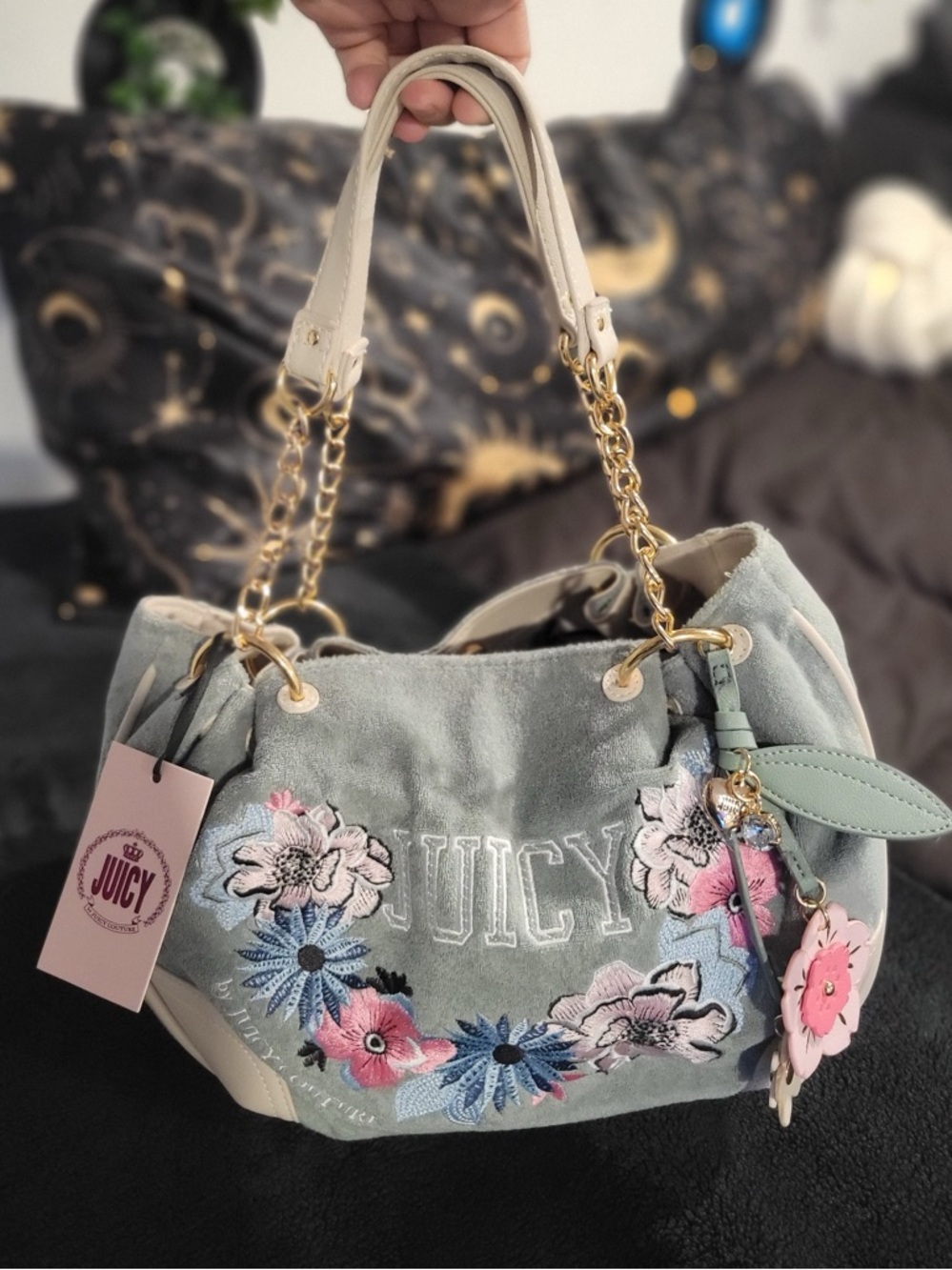 Juicy by Juicy Couture Retrobloom Scoop Satchel Bag